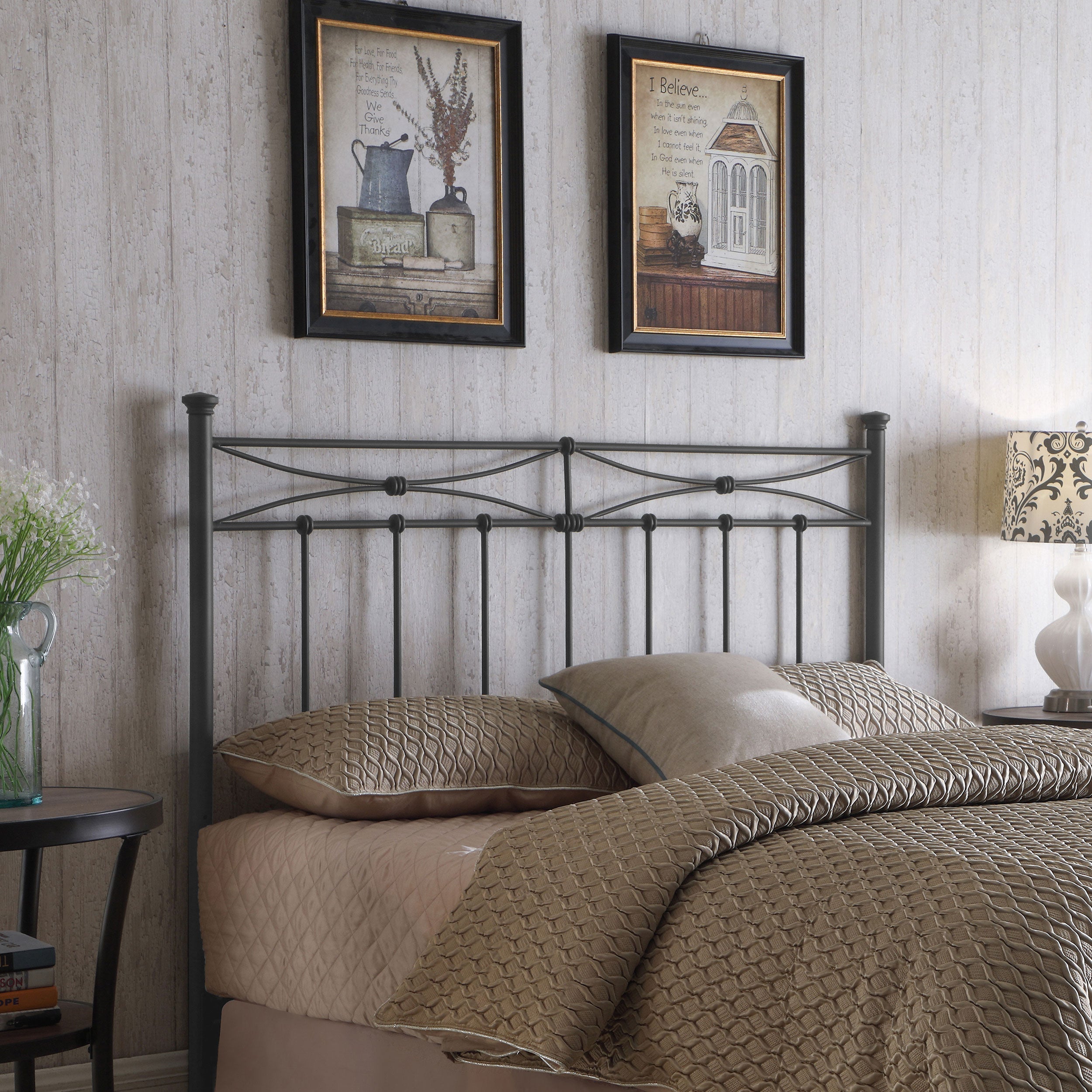 Lane Metal  or  Open Frame Headboard Rustic Bronze