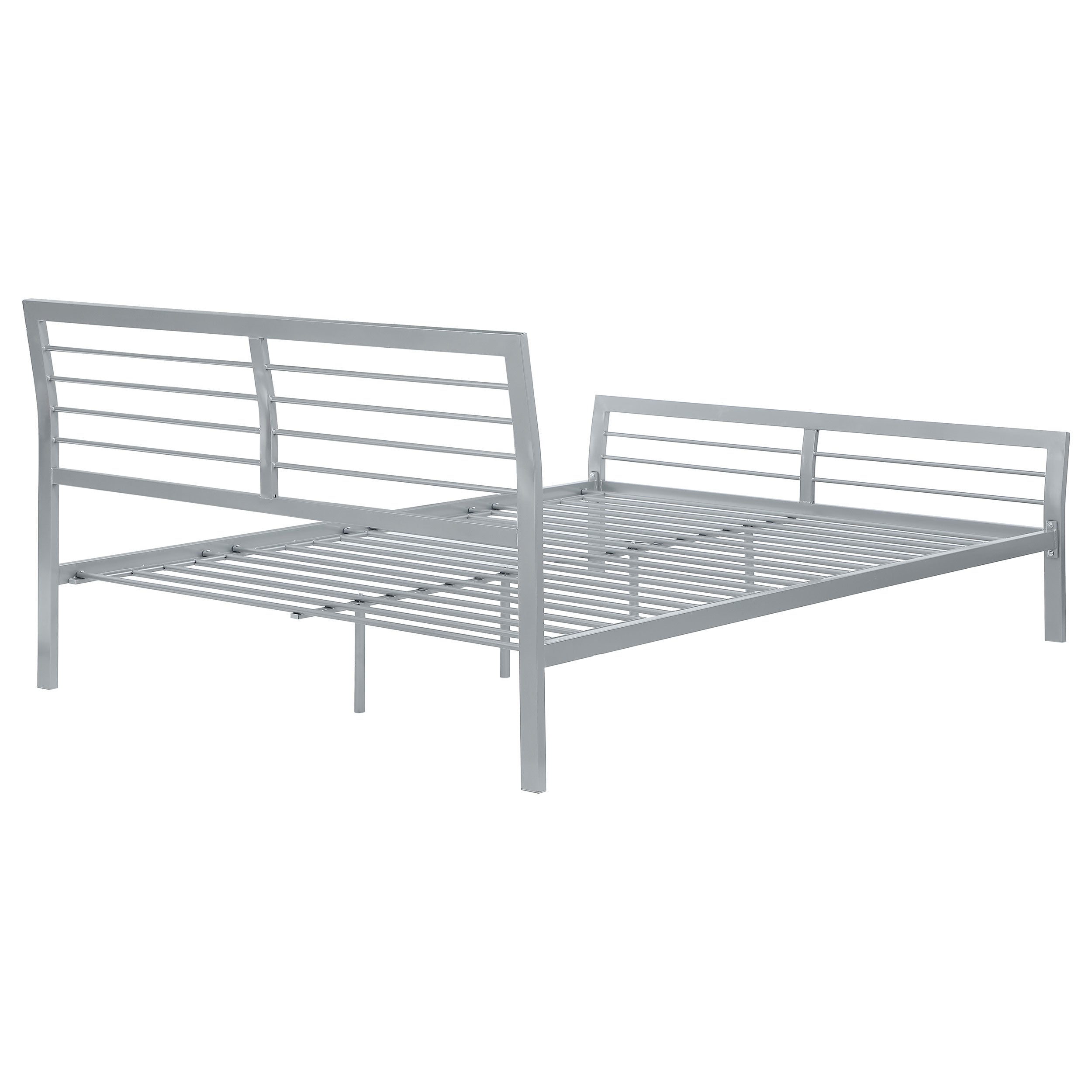 Cooper Metal  Open Frame Bed Silver