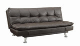 Dilleston Tufted Back Upholstered Sofa Bed Brown image