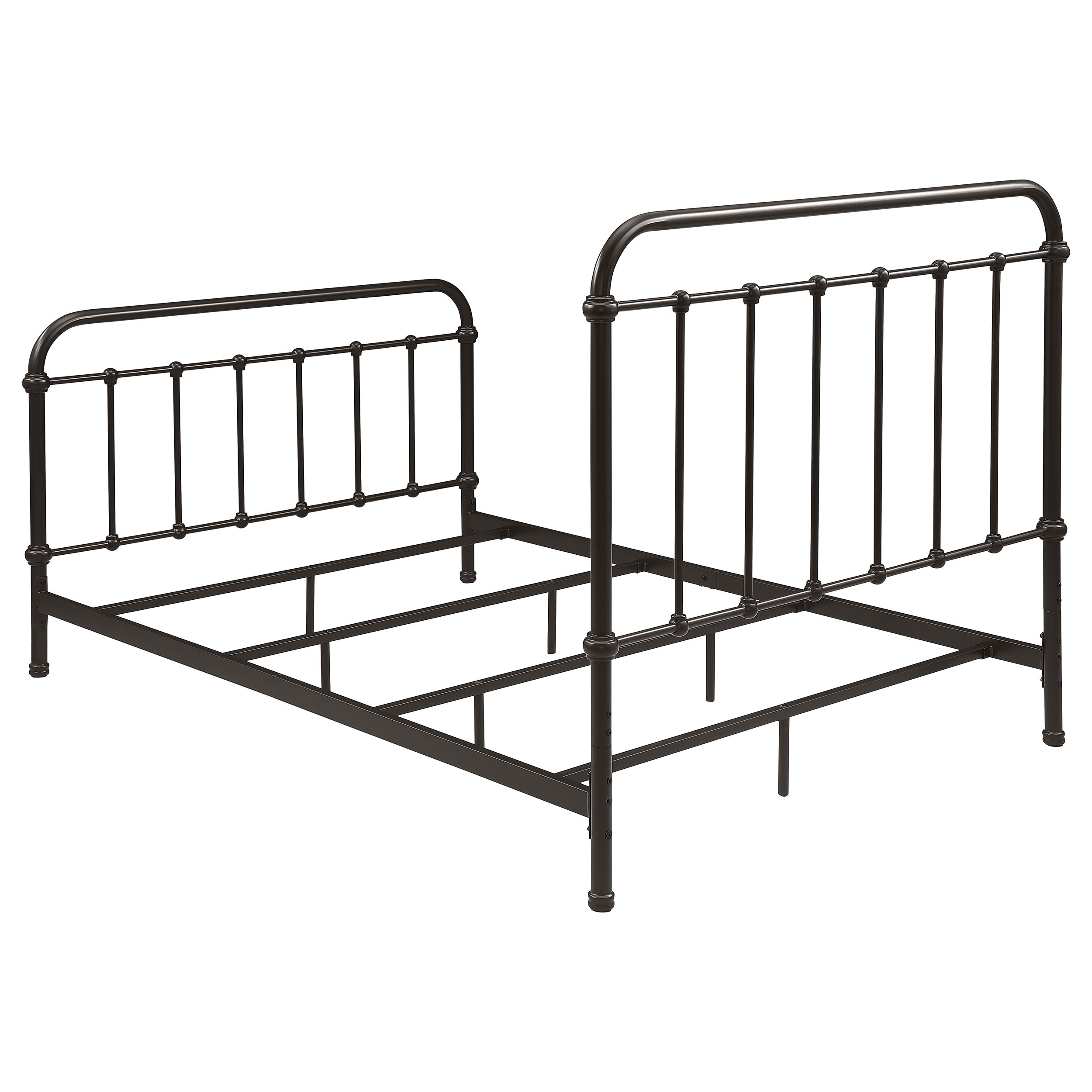 Livingston Metal California King Open Frame Bed Dark Bronze