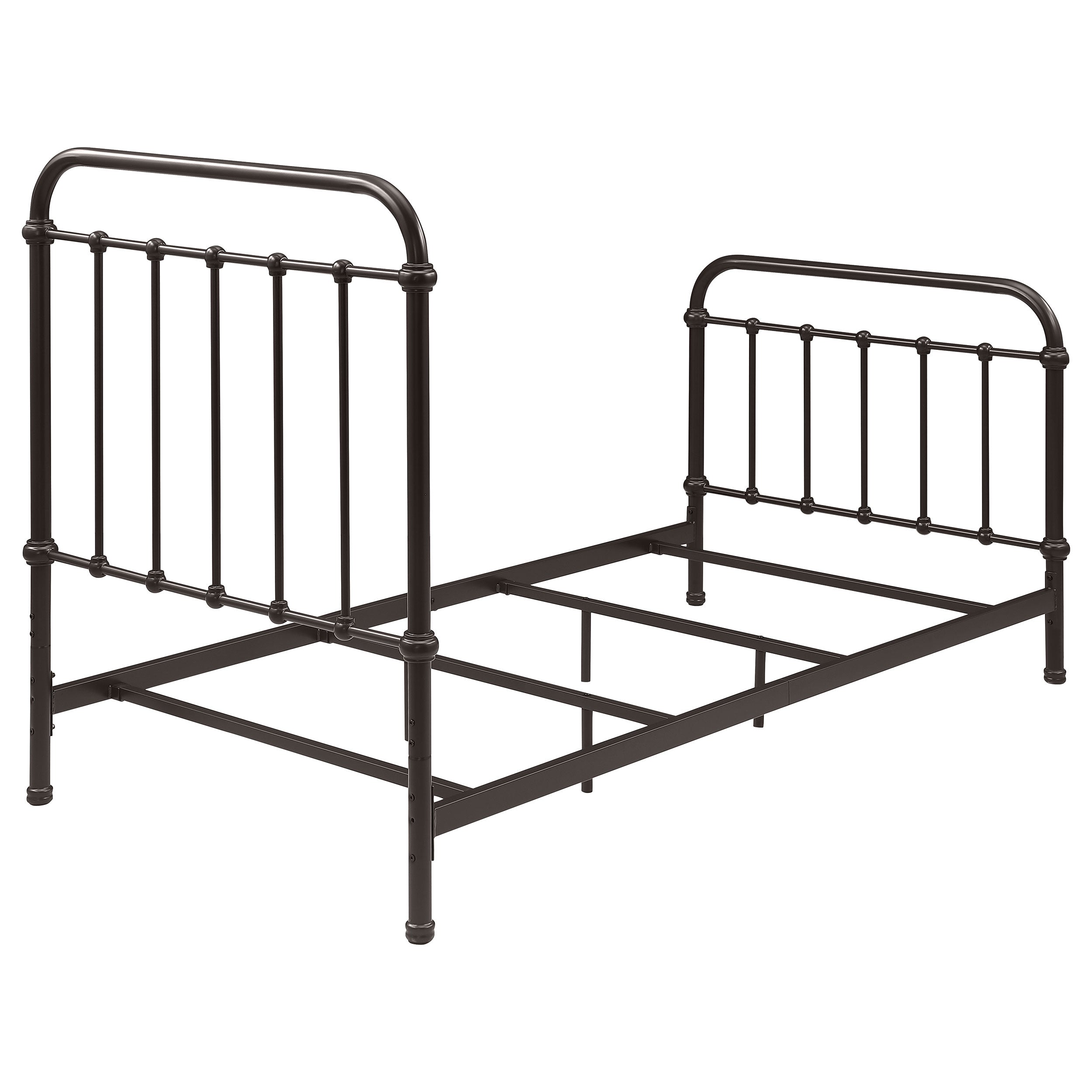Livingston Metal California King Open Frame Bed Dark Bronze