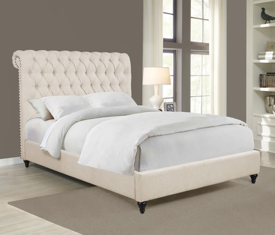 Devon 57-inch Upholstered Panel Bed