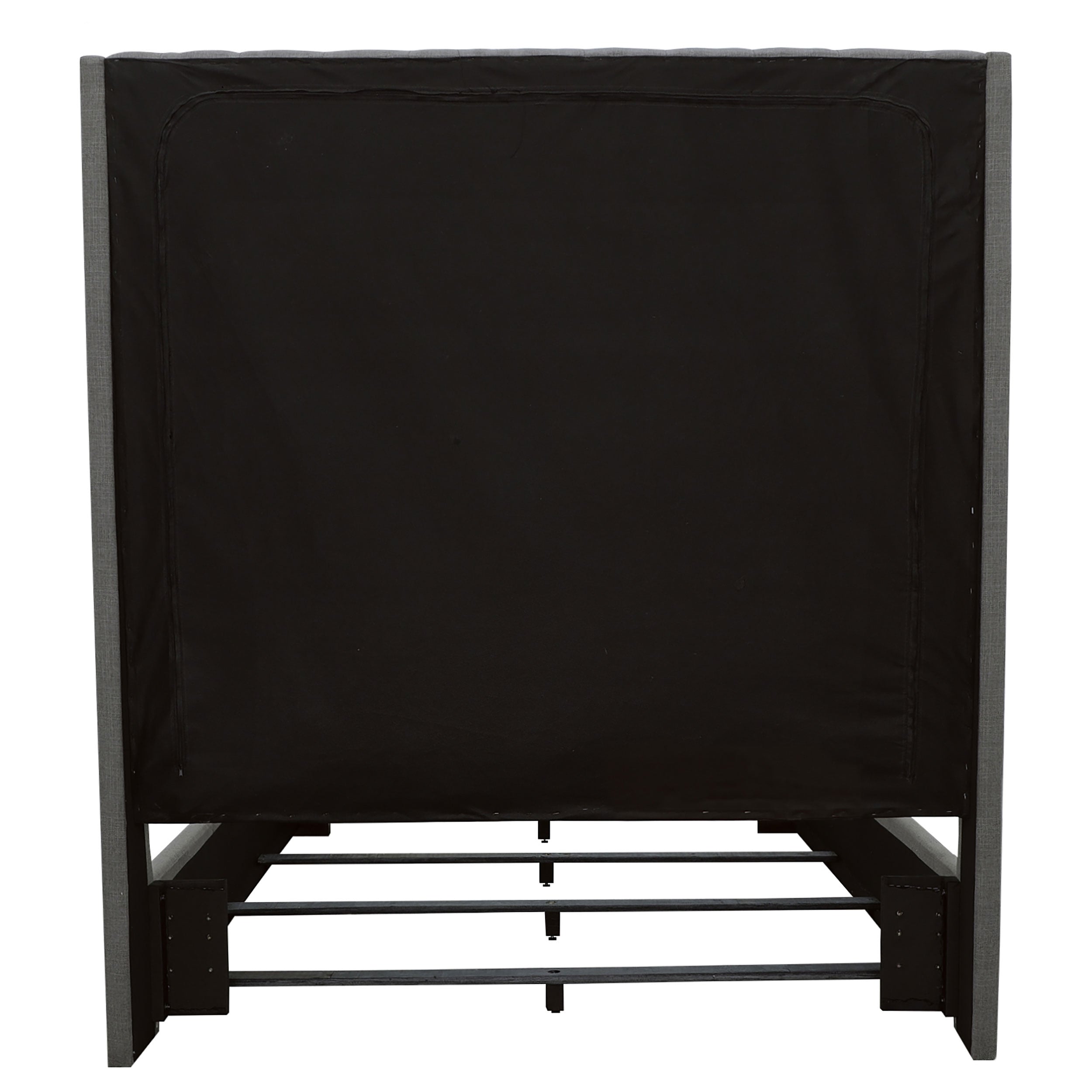 Camille Upholstered California King Panel Bed Grey