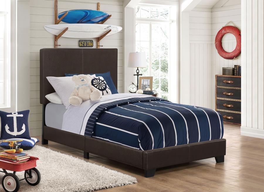 Dorian Faux Leather Upholstered Panel Bed