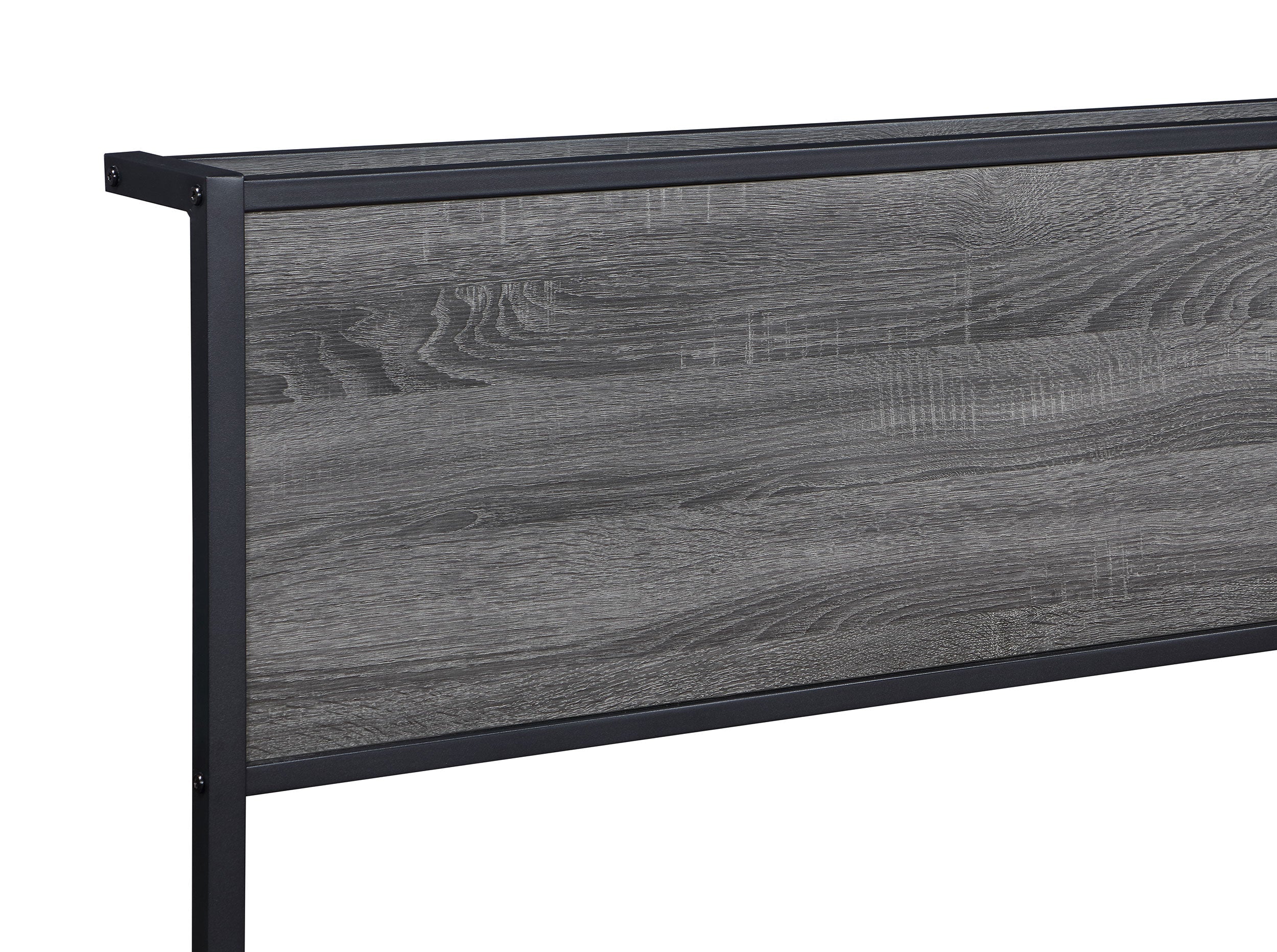 Ricky  Platform Bed Grey and Black