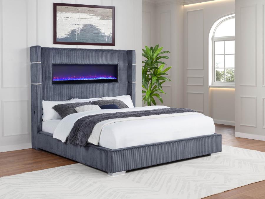 Tisdall Upholstered Flame Visualizer Bed
