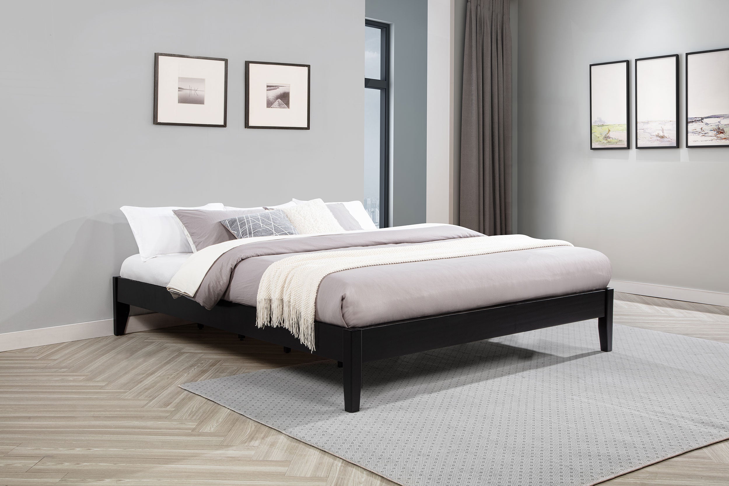 Hounslow California King Universal Platform Bed Black