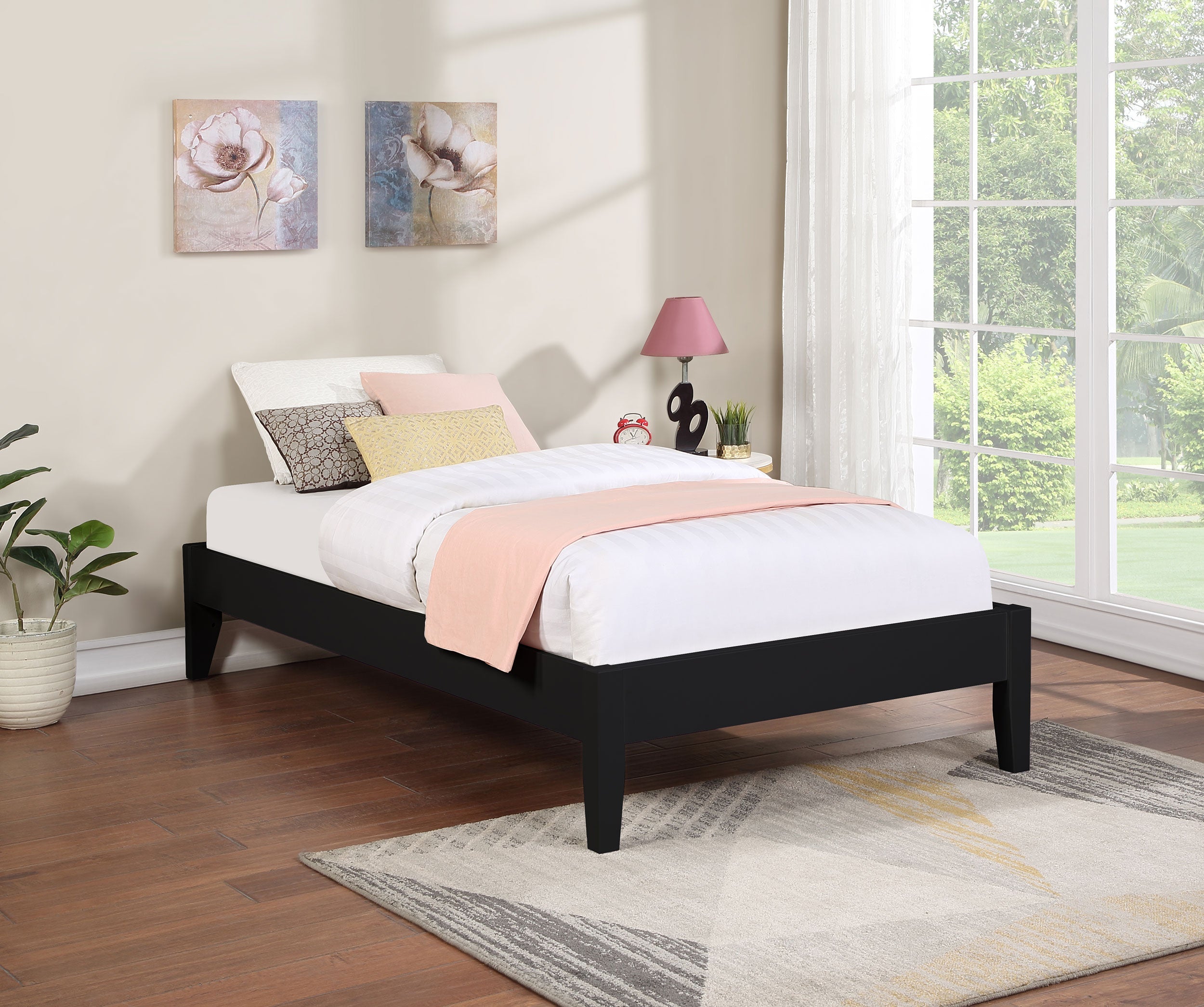 Hounslow California King Universal Platform Bed Black