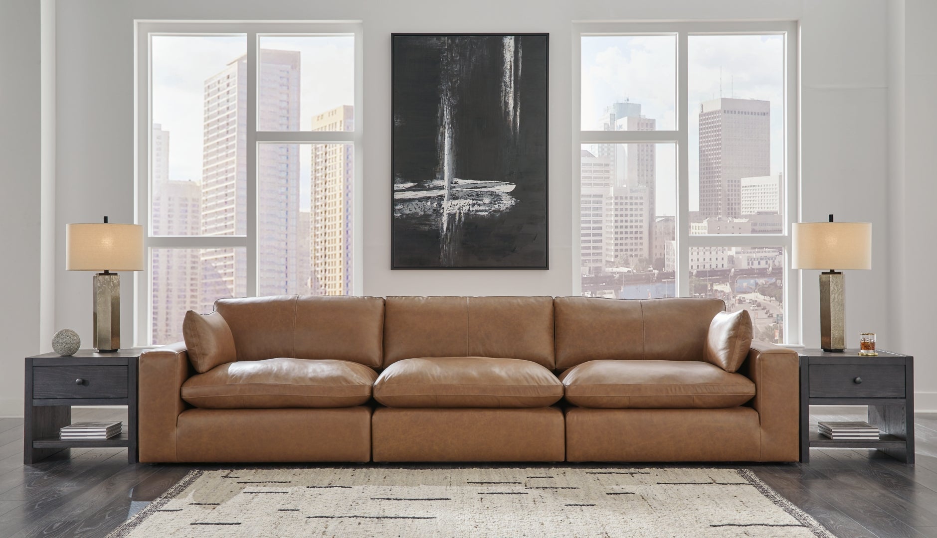 Emilia 4-Piece Sectional with Ottoman