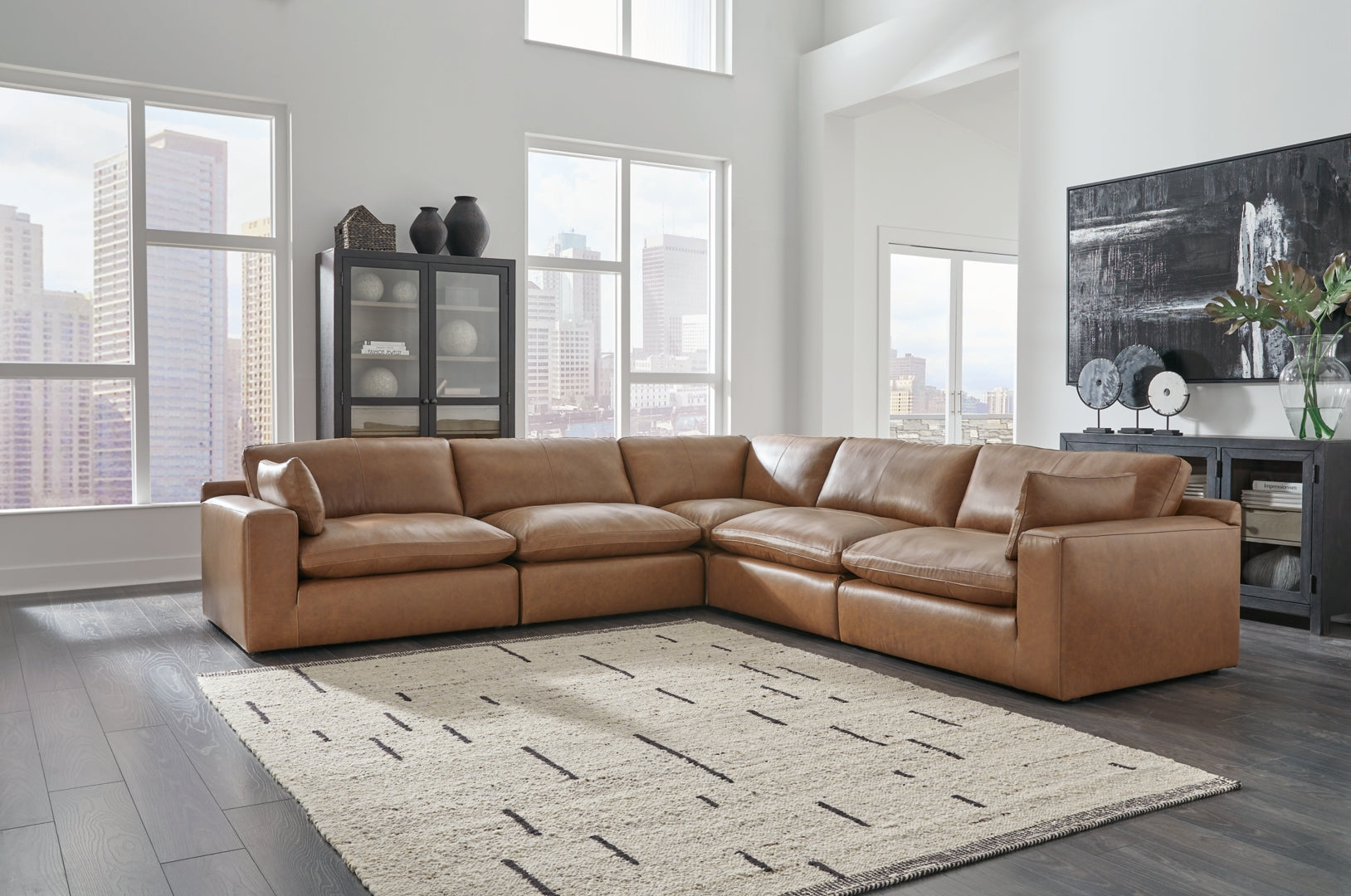 Emilia 4-Piece Sectional with Ottoman