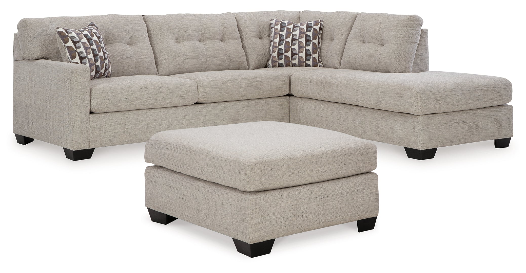 Mahoney 2-Piece Sectional with Ottoman