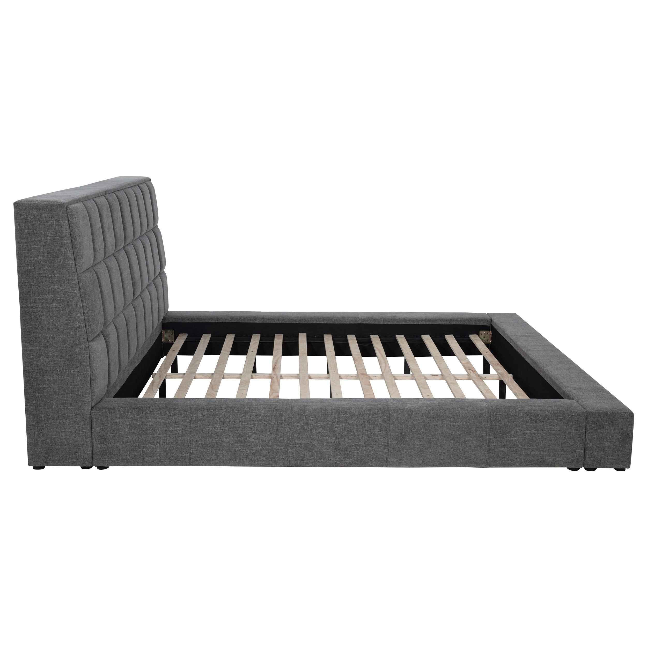 Dreux Upholstered Panel Platform Bed