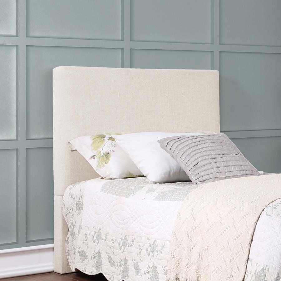 Pirro Upholstered or Full Panel Headboard Sand