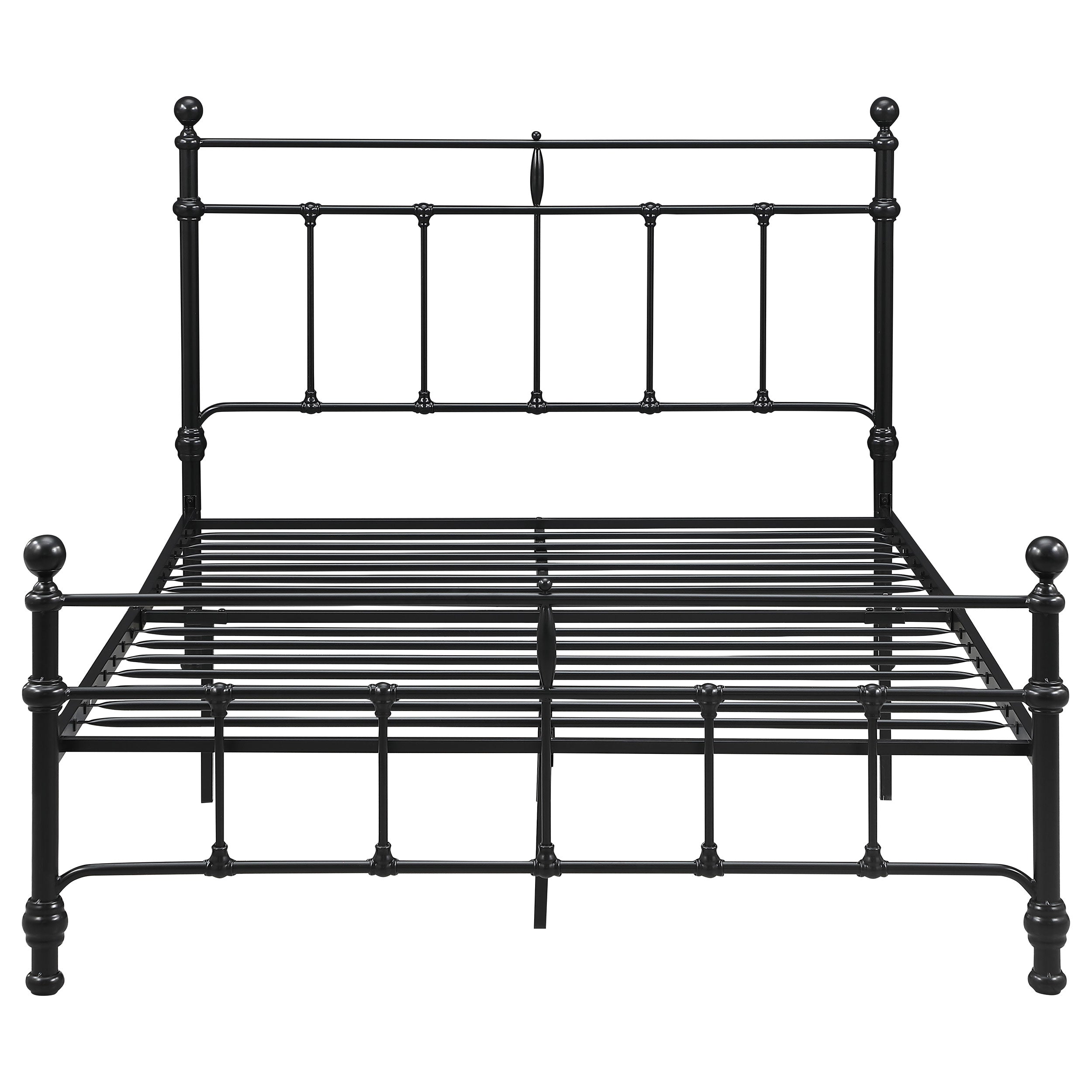 Novak 48-inch Metal Queen Open Frame Bed Matte Black