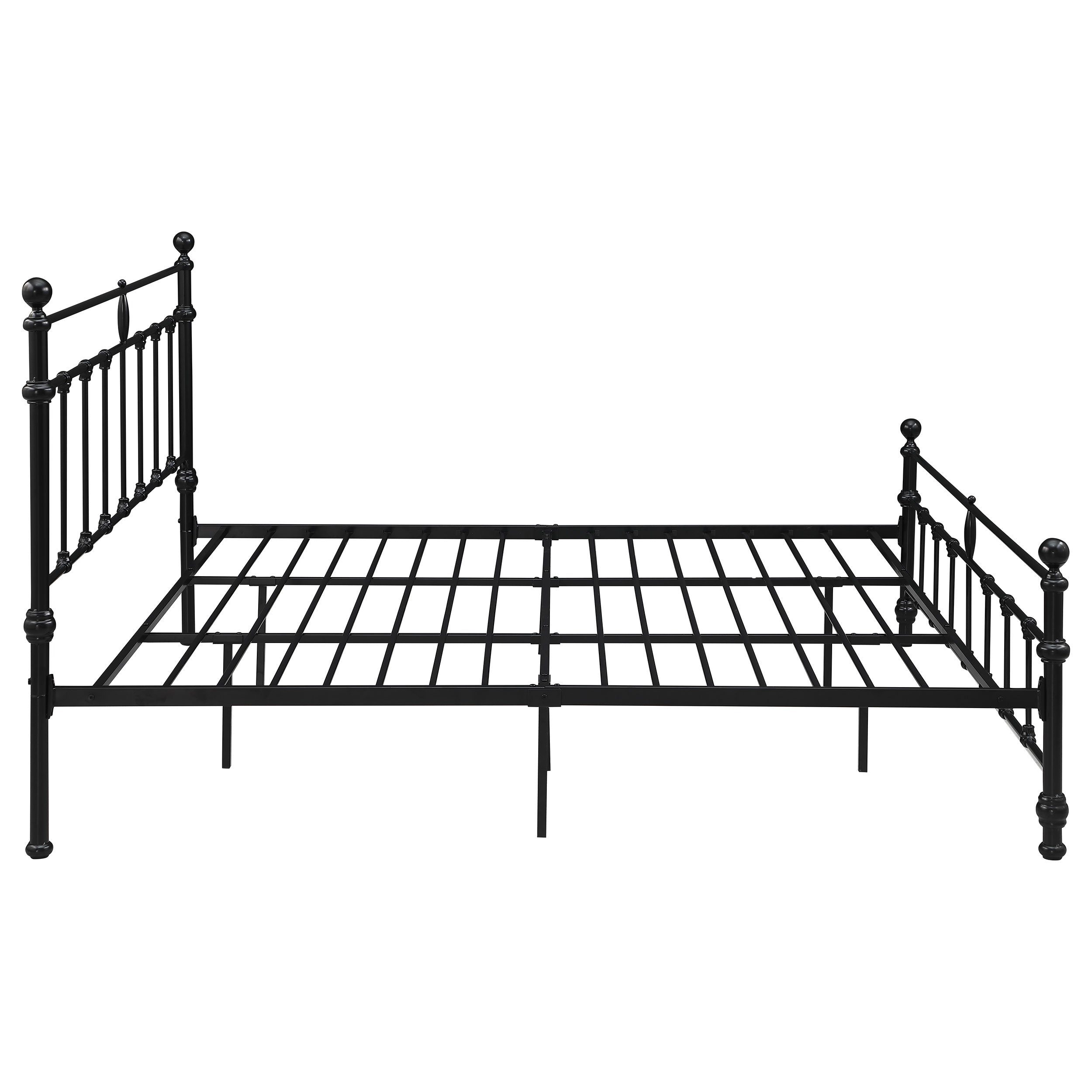 Novak 48-inch Metal Queen Open Frame Bed Matte Black