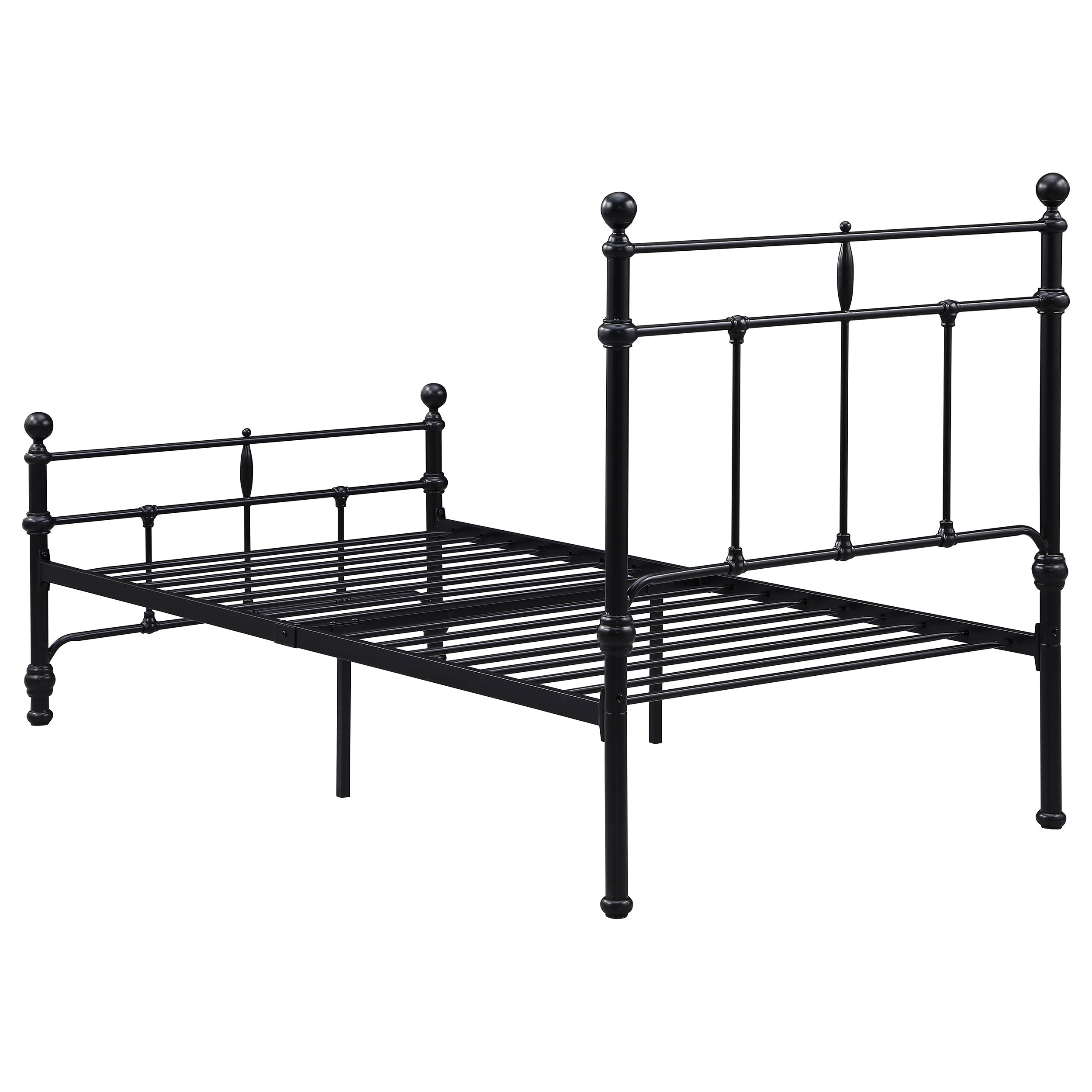 Novak 48-inch Metal Queen Open Frame Bed Matte Black