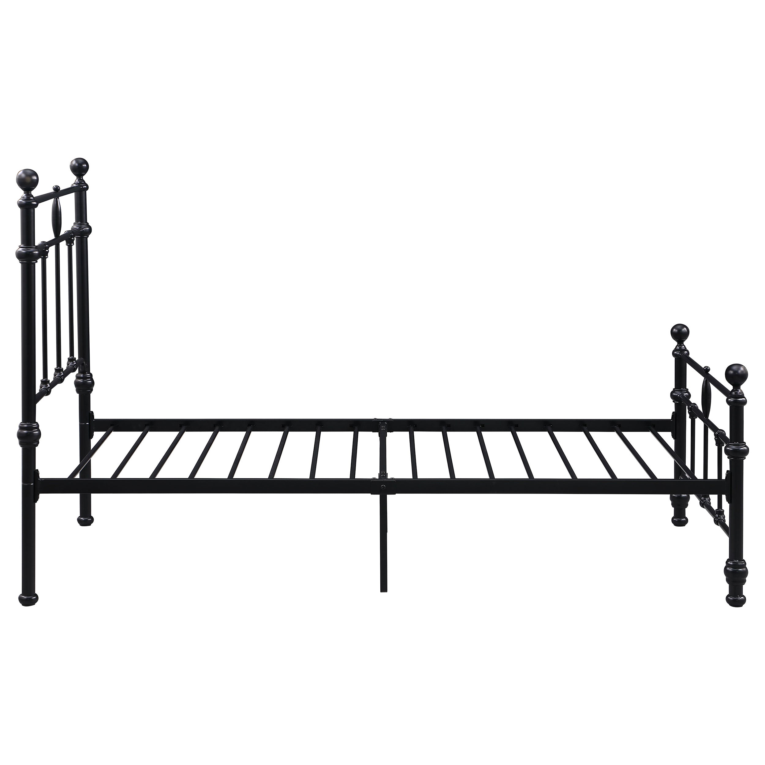 Novak 48-inch Metal Queen Open Frame Bed Matte Black