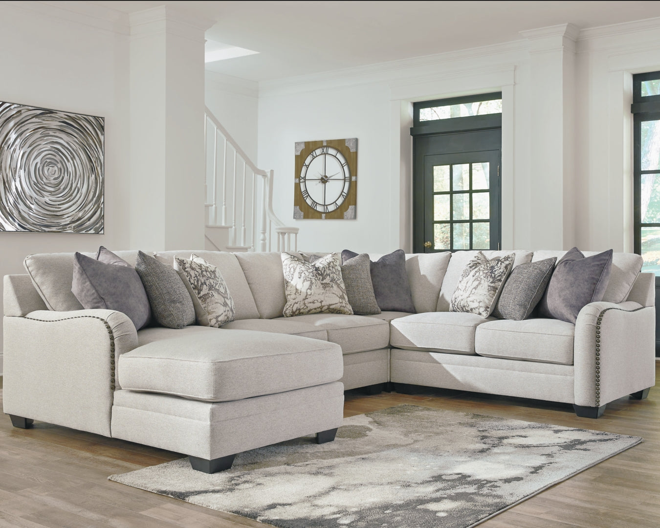 Dellara 3-Piece Sectional with Ottoman