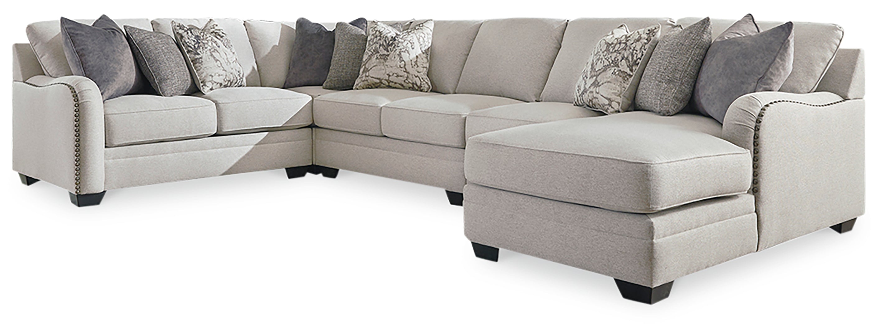 Dellara 3-Piece Sectional with Ottoman