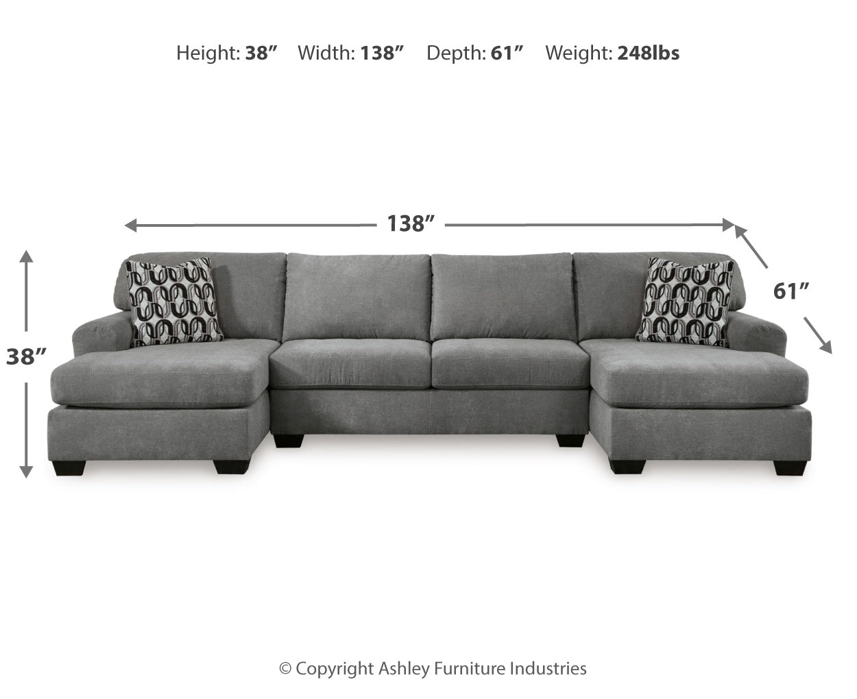 Birkdale Court 3-Piece Sectional Set