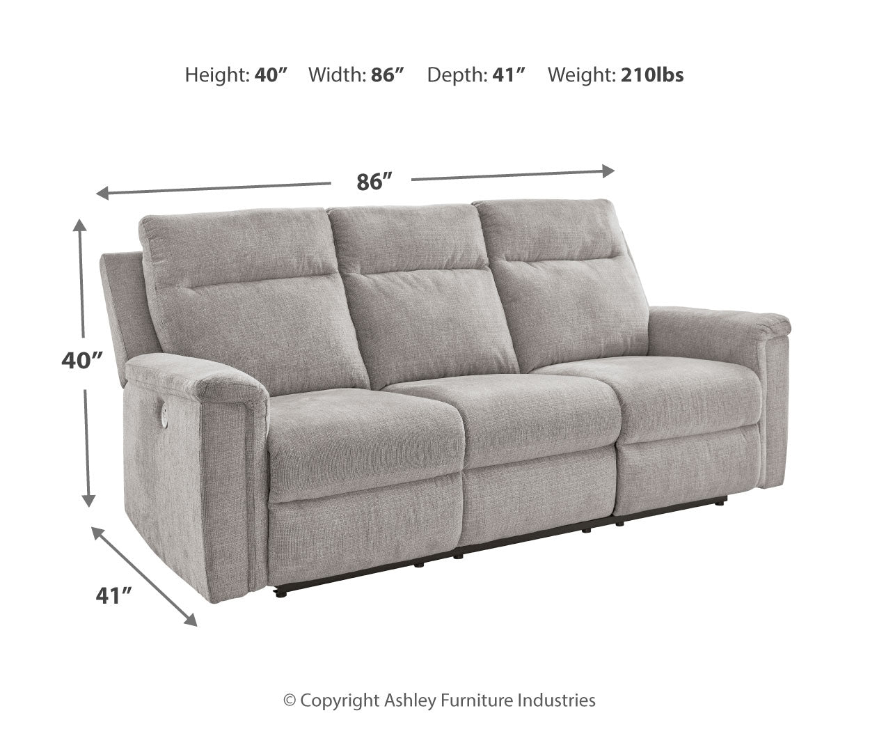 Barnsana Reclining Power Sofa