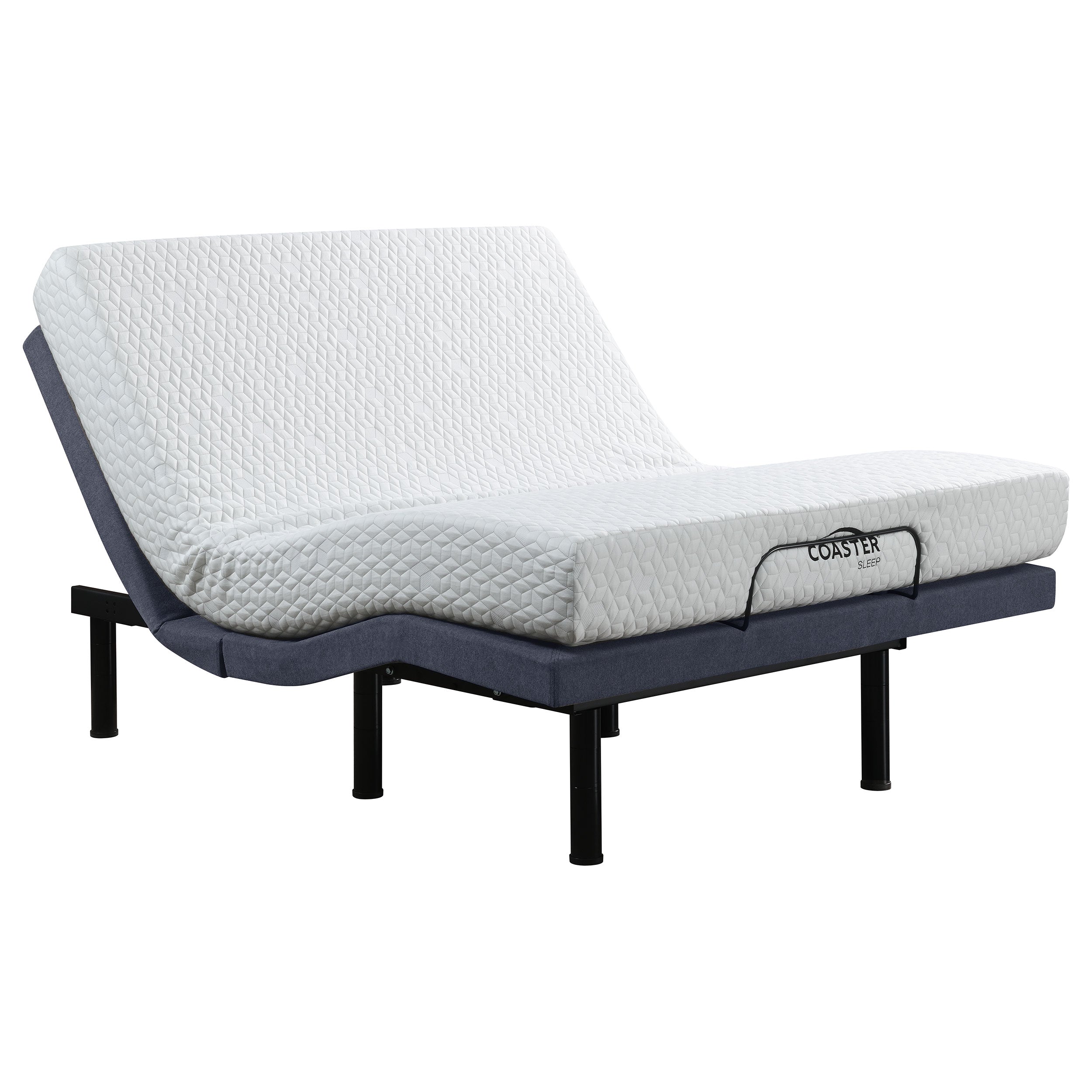 Negan  Adjustable Bed Base Grey and Black