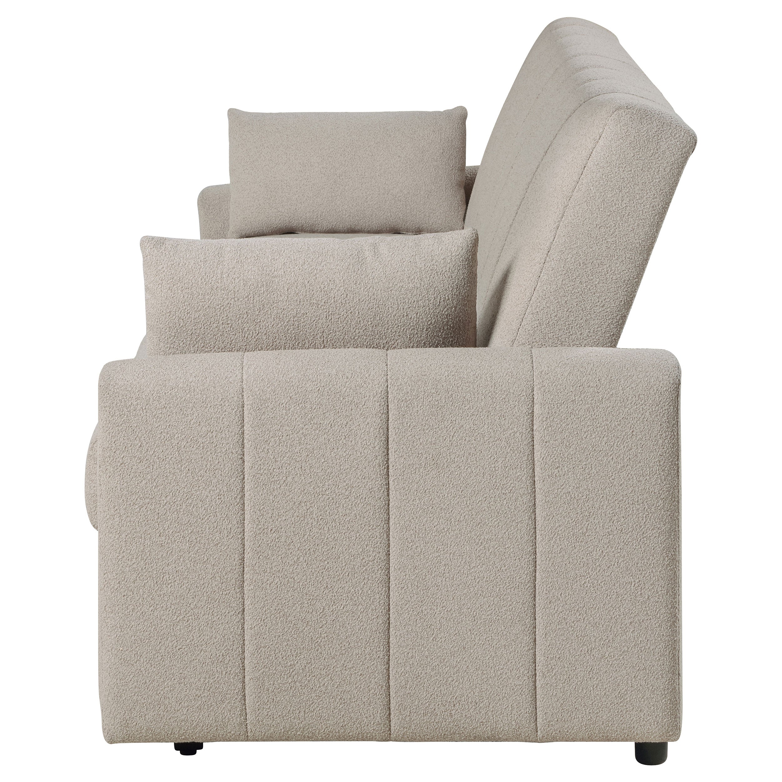 Portland Boucle Upholstered Sleeper Sofa Bed