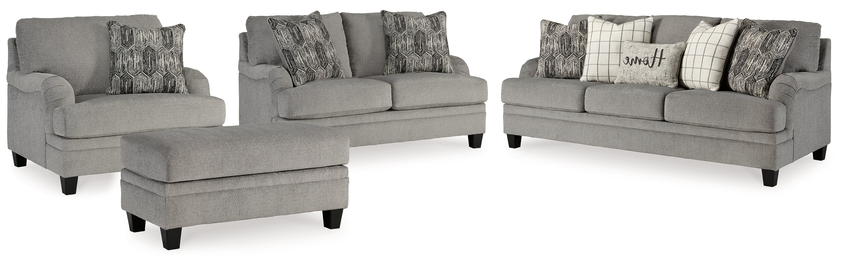 Davinca Sofa, Loveseat, Chair and Ottoman