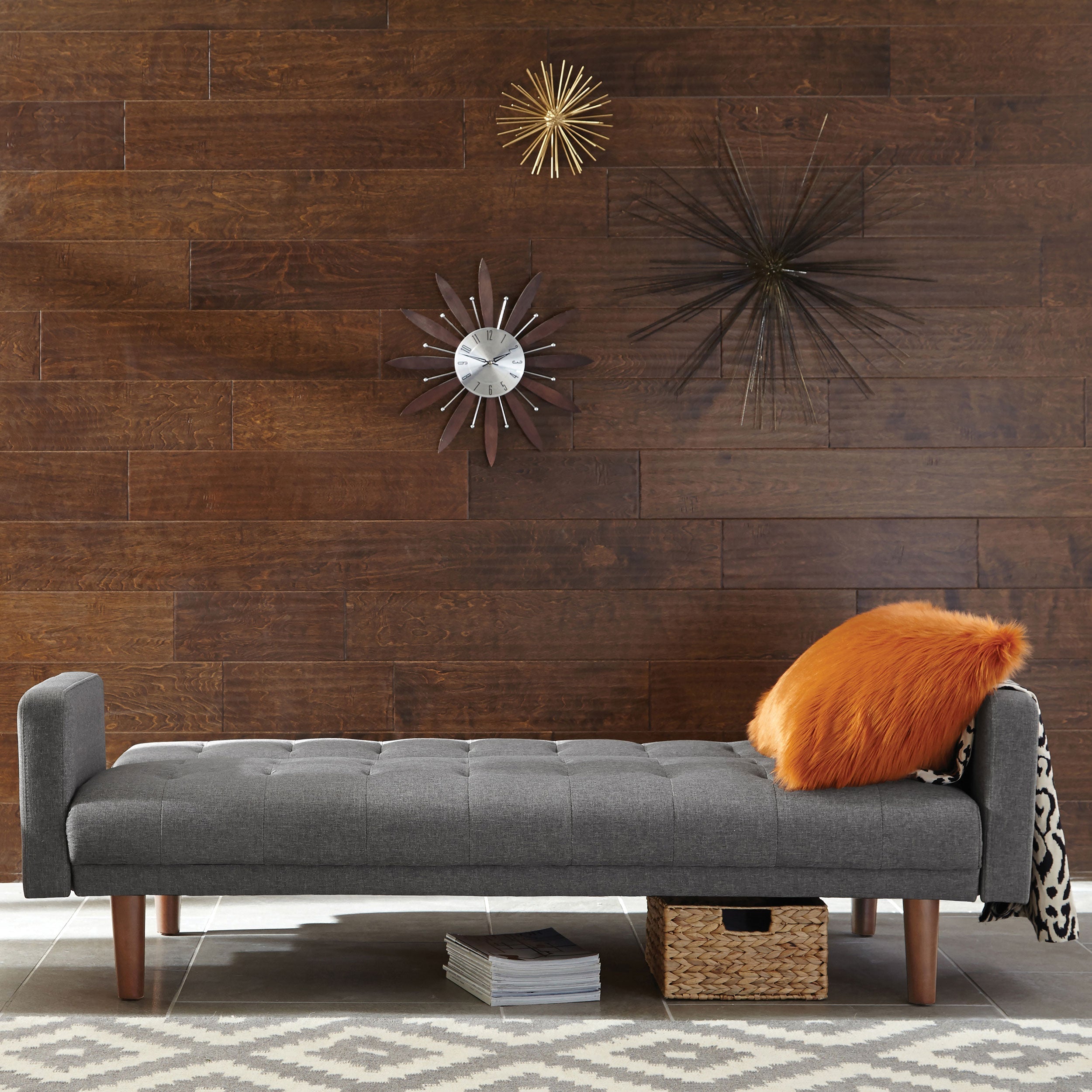 Sommer Tufted Sofa Bed Grey