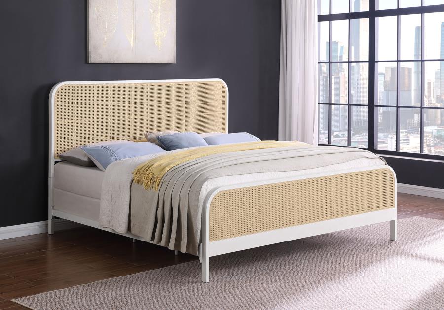 Lanewood Open Cane Webbing Metal Bed