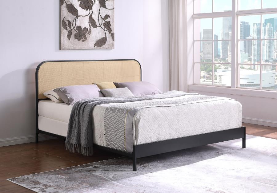 Amherst Radio Weave Rattan Metal Bed