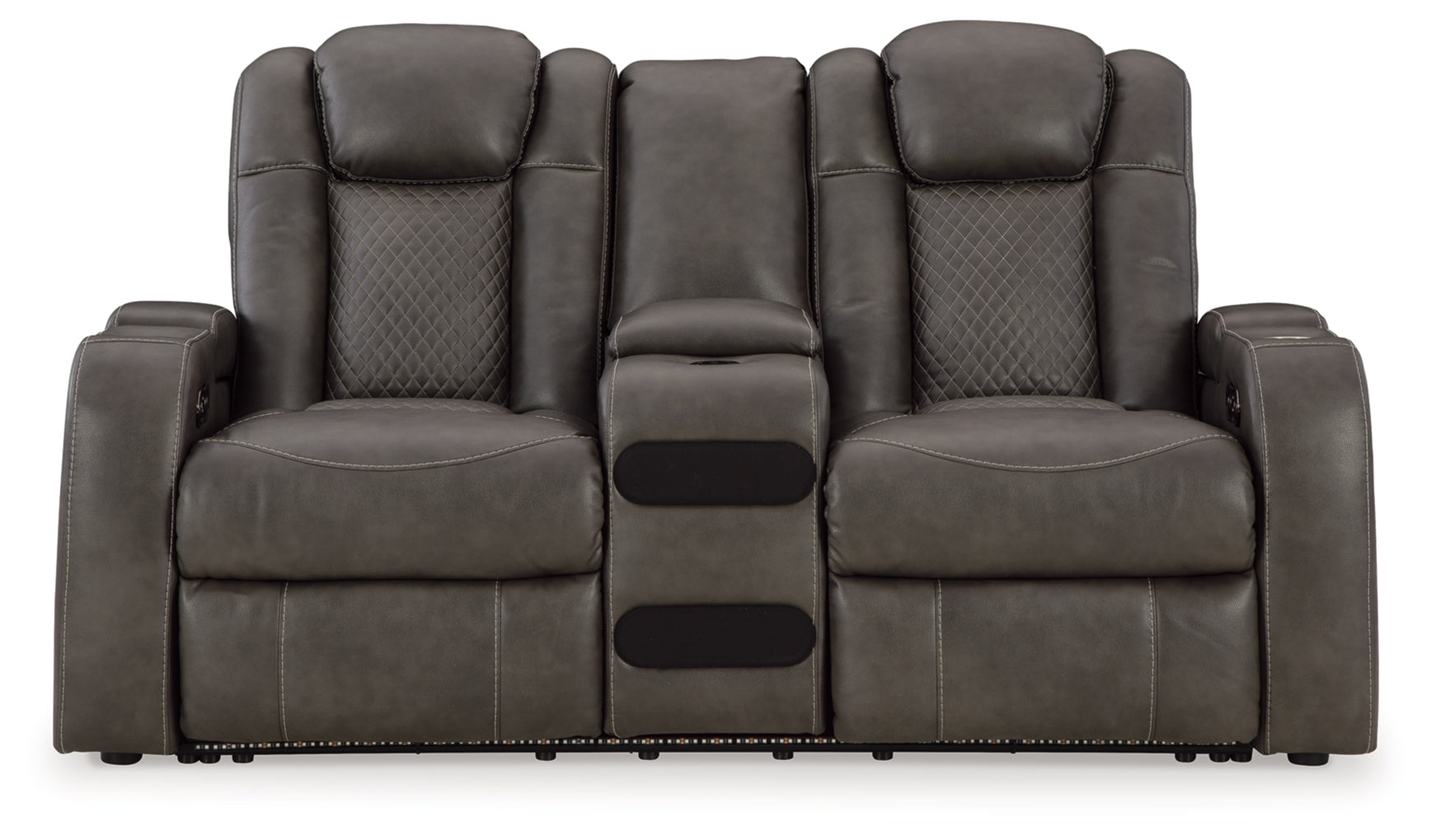 Fyne-Dyme Power Reclining Loveseat/Console/Adjustable Headrest