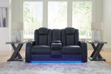 Fyne-Dyme Power Reclining Loveseat with Console