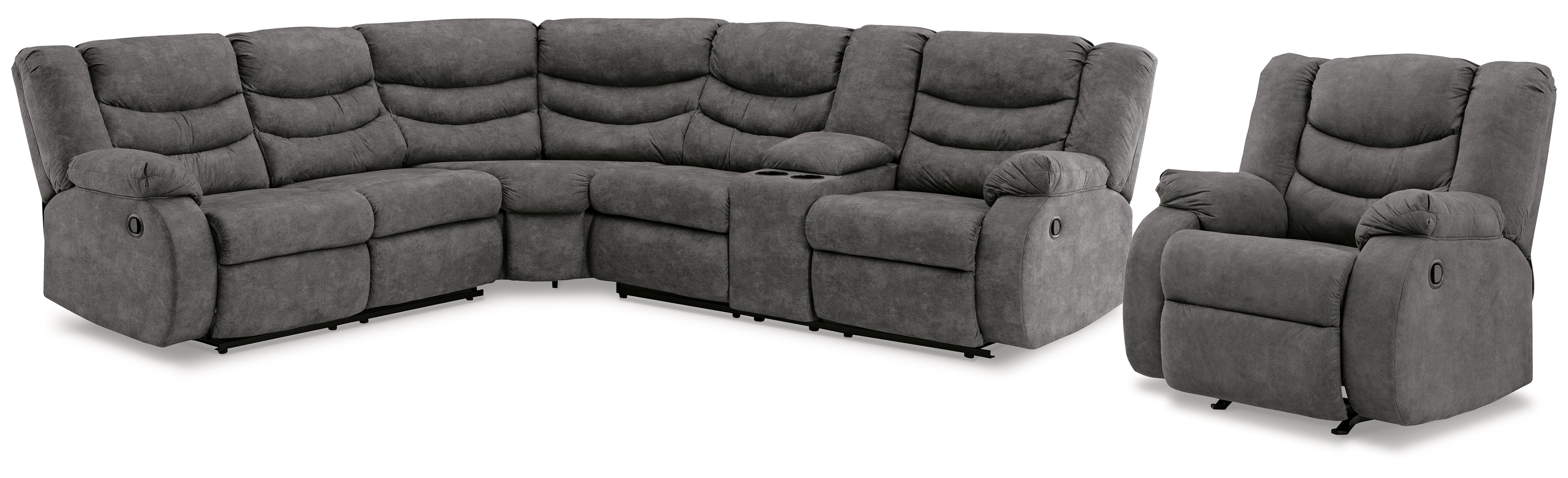 Partymate 2-Piece Reclining Sectional