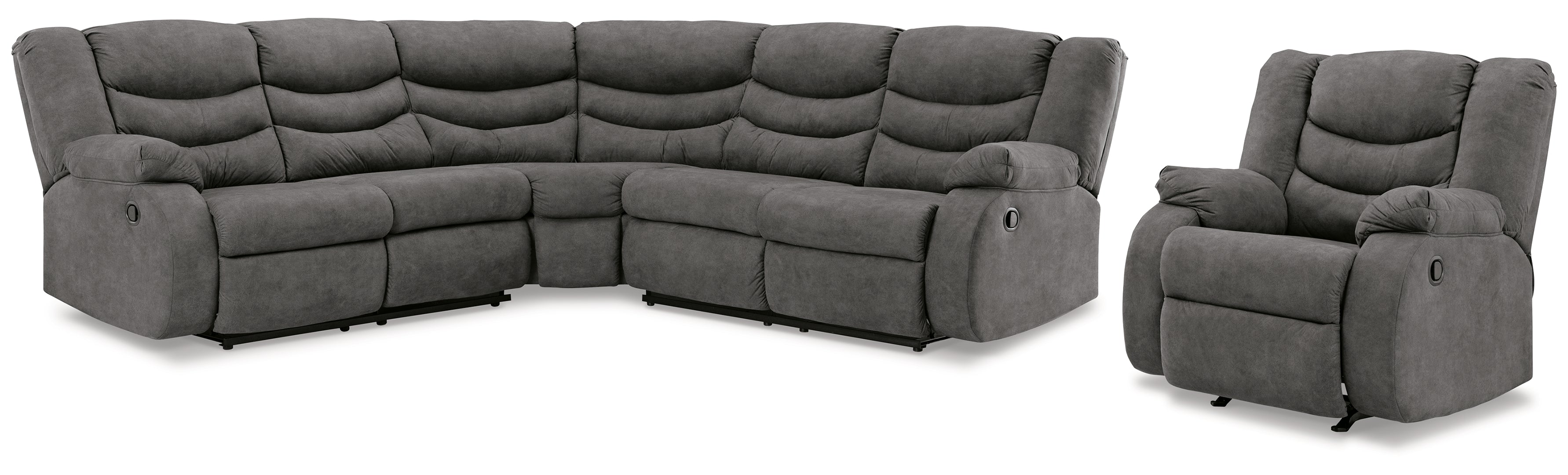 Partymate 2-Piece Reclining Sectional