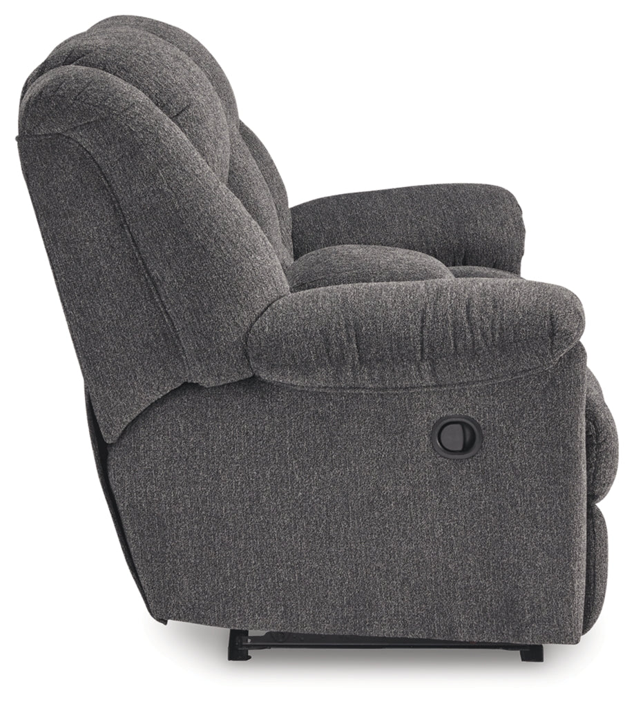 Foreside DBL Reclining Loveseat w/Console