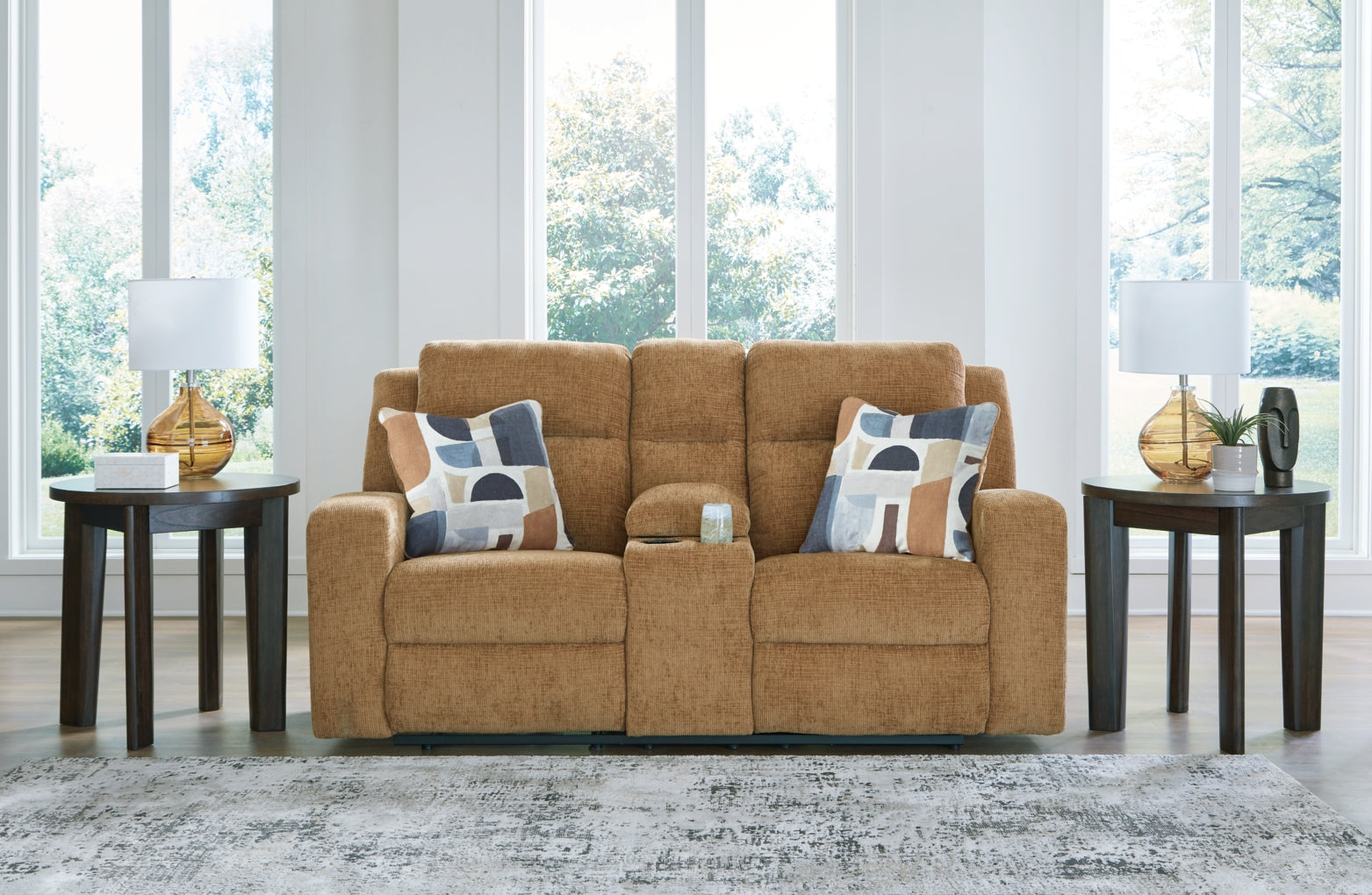 Kanlow DBL Reclining Loveseat w/Console