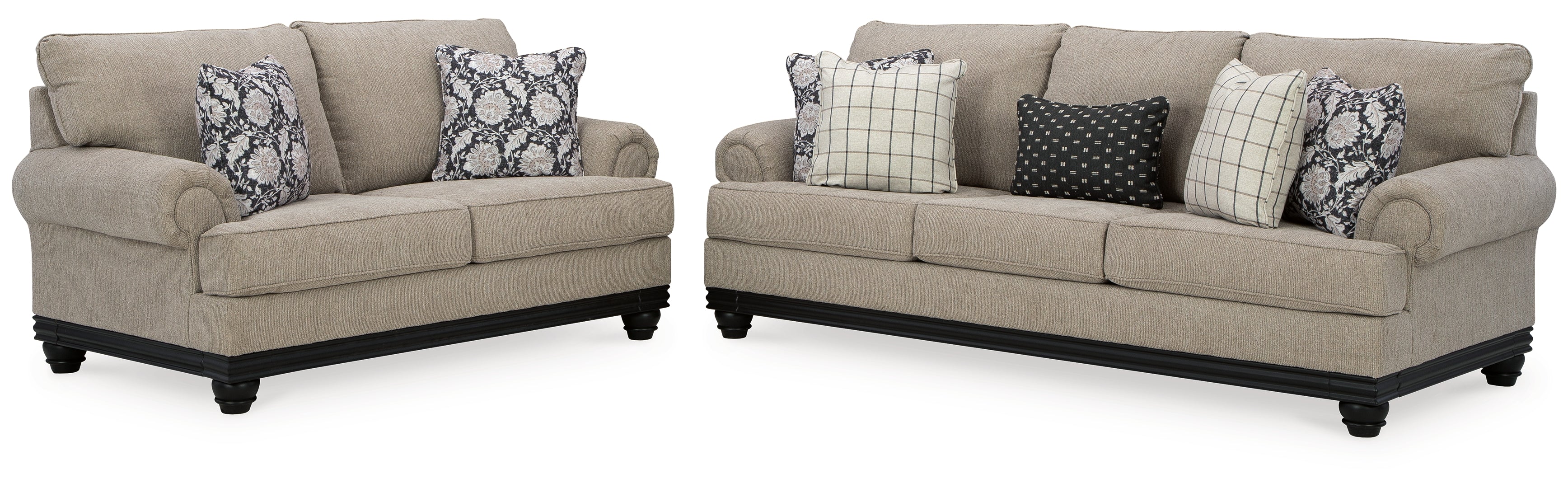 Elbiani Sofa, Loveseat, Chair and Ottoman