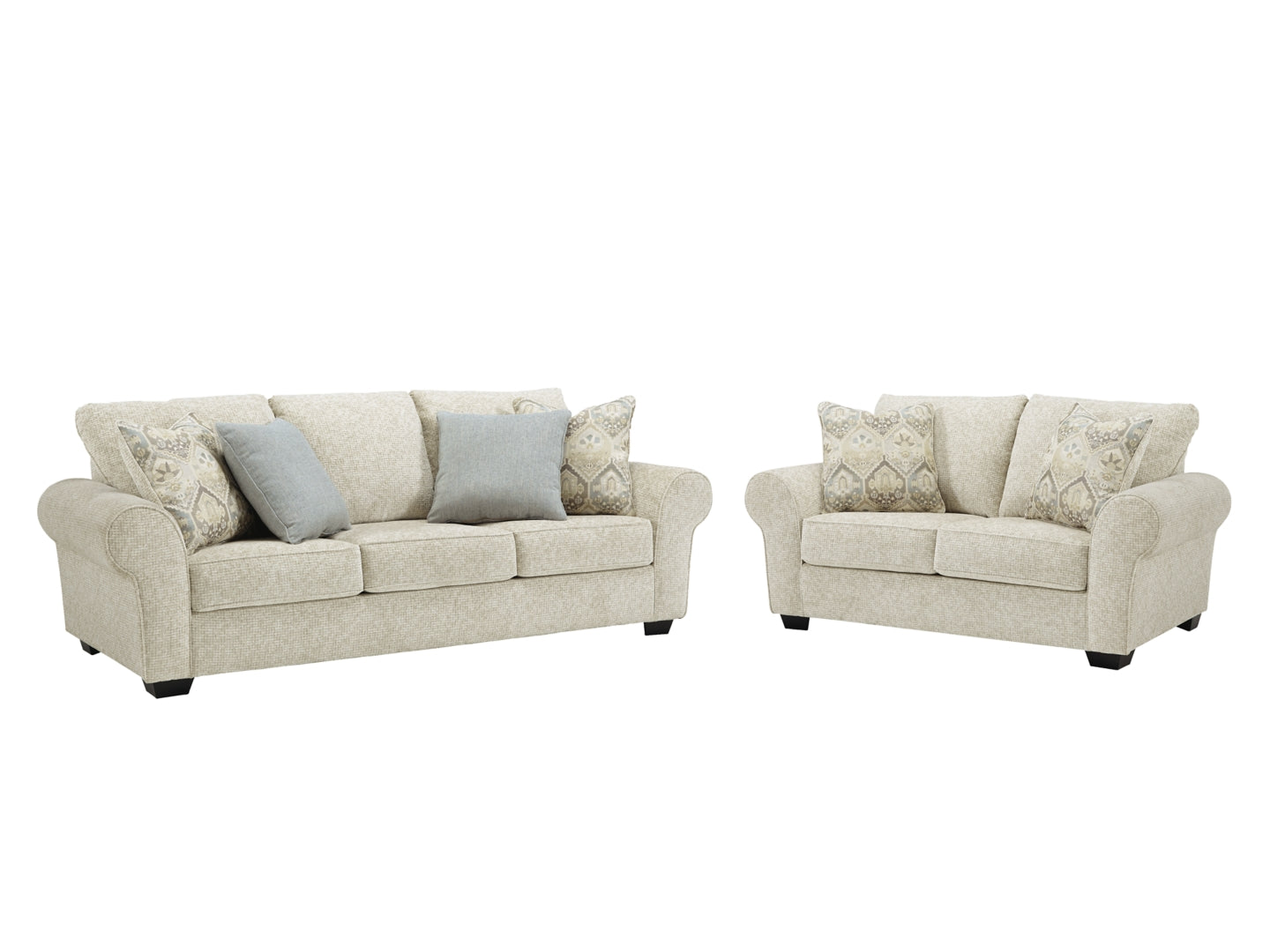 Haisley Sofa, Loveseat, Chair and Ottoman