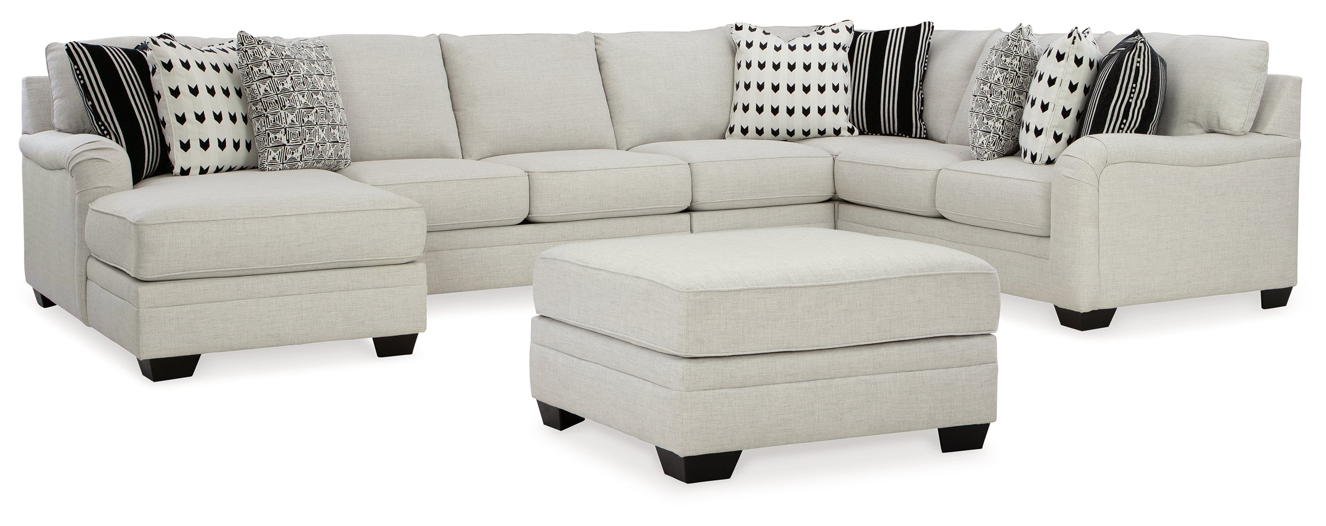 Huntsworth 4-Piece Sectional with Ottoman