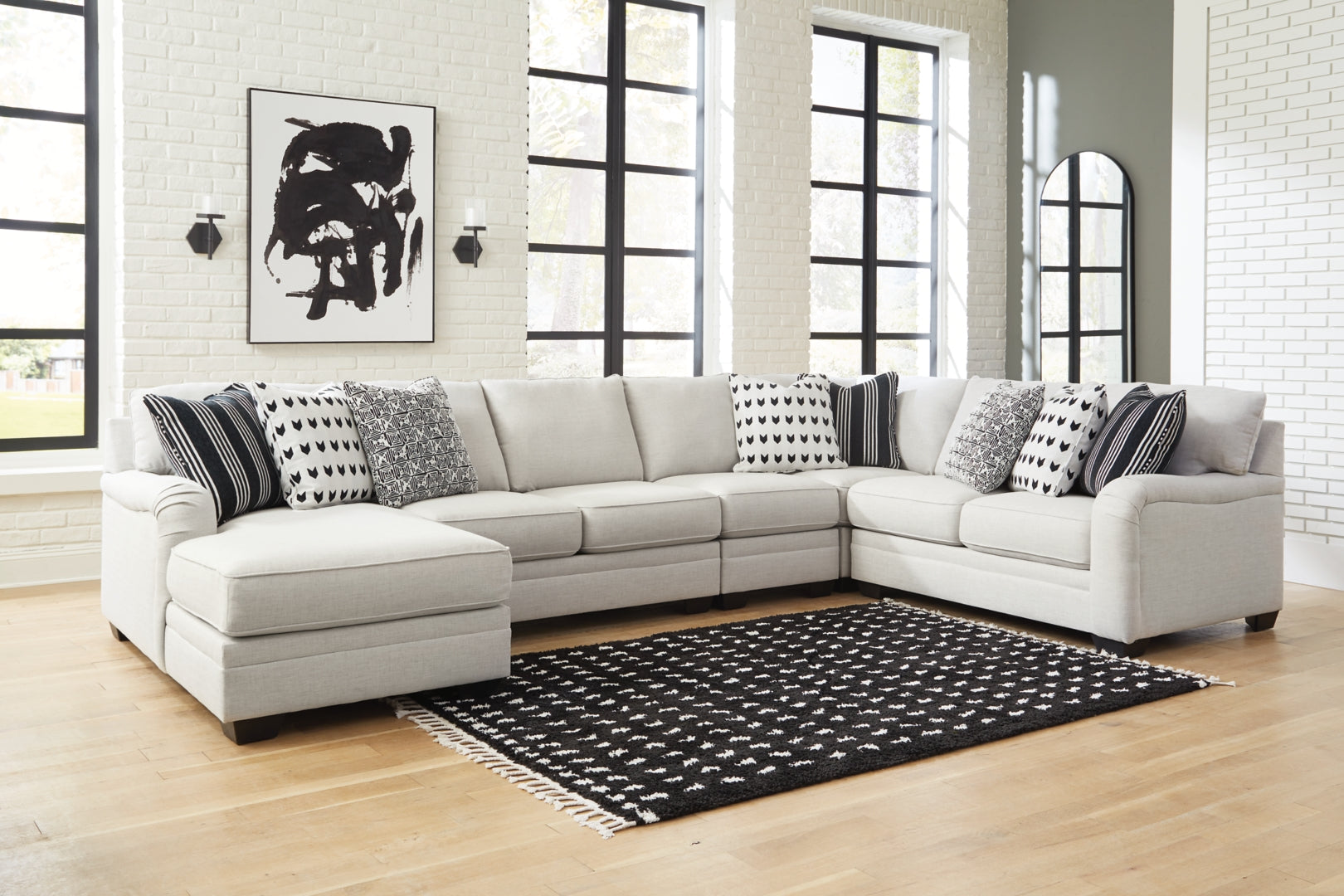 Huntsworth 4-Piece Sectional with Ottoman