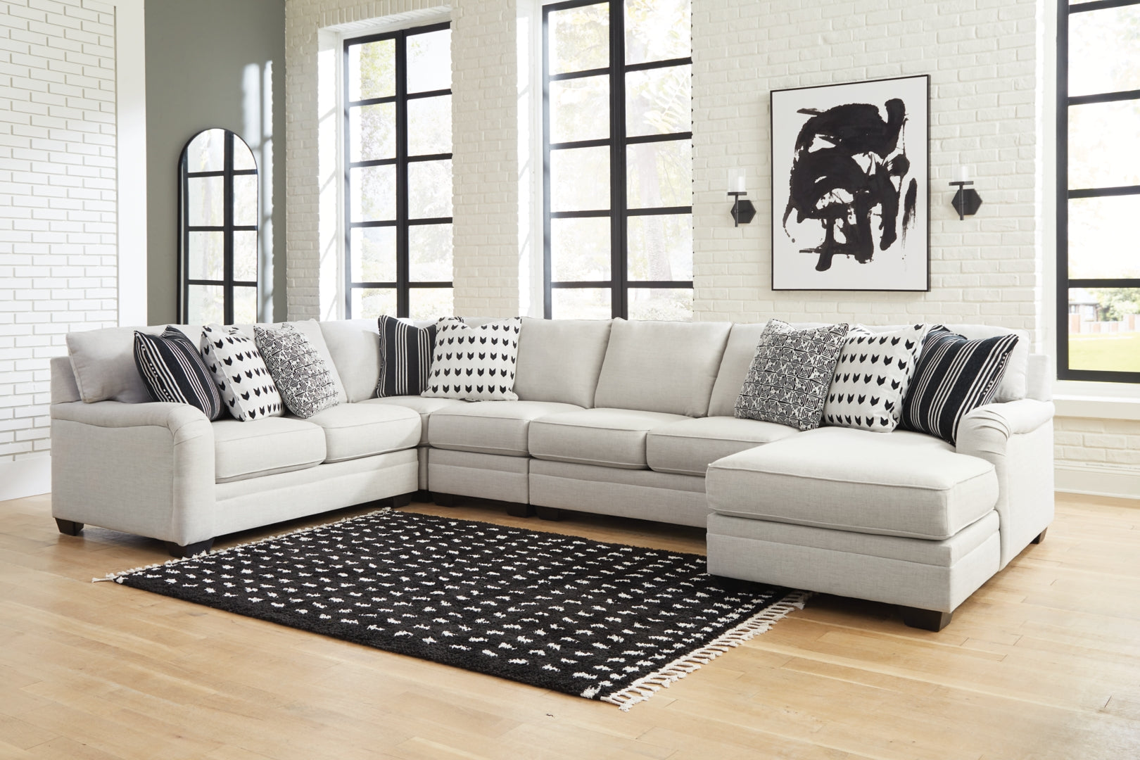 Huntsworth 4-Piece Sectional with Ottoman