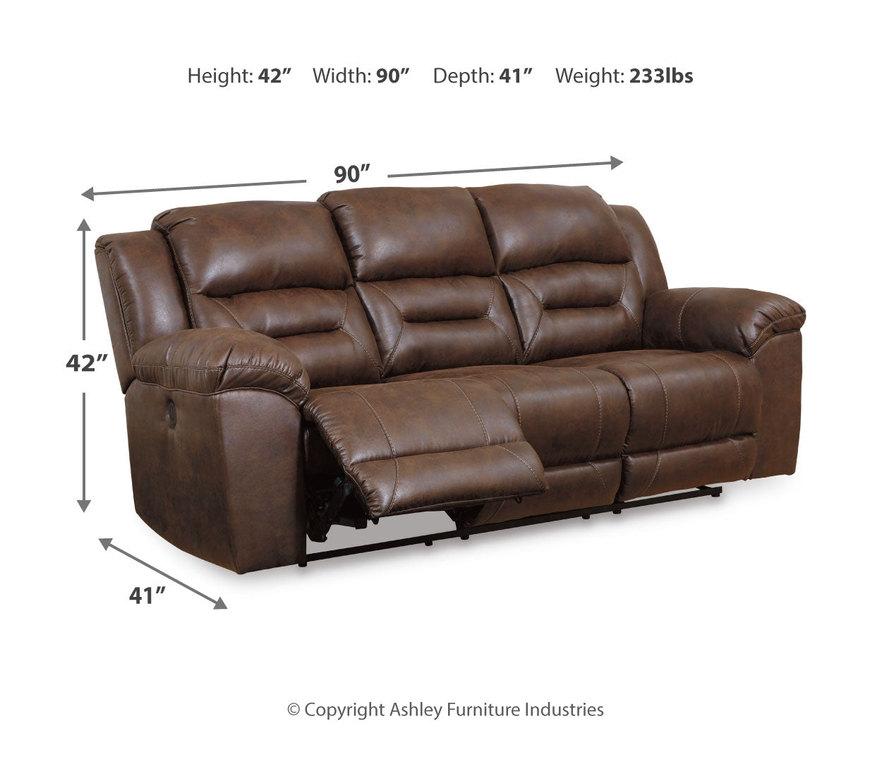 Stoneland Reclining Power Sofa