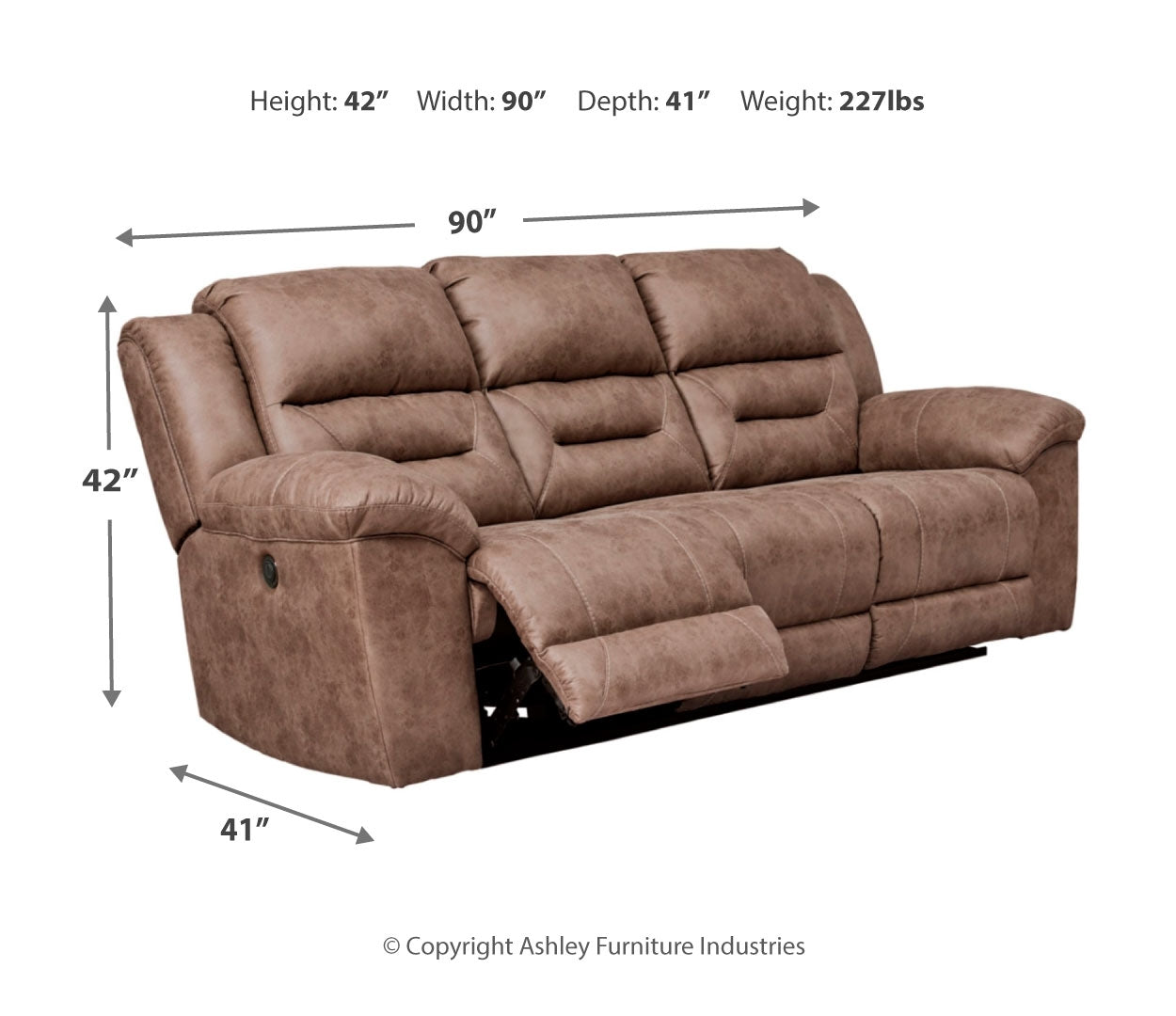 Stoneland Reclining Power Sofa