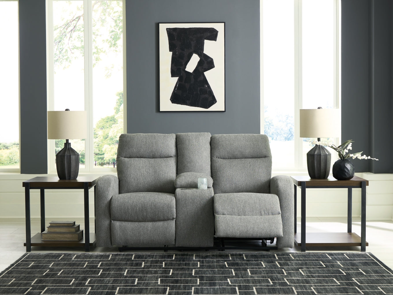 Moreau Place DBL Reclining Loveseat w/Console