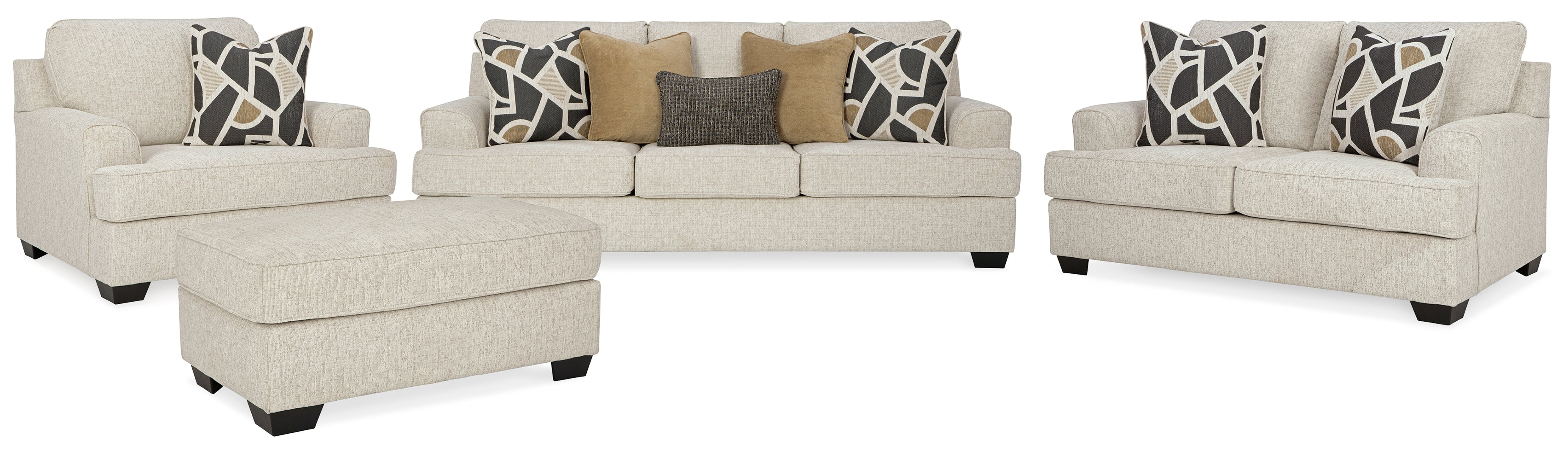 Heartcort Sofa, Loveseat, Chair and Ottoman