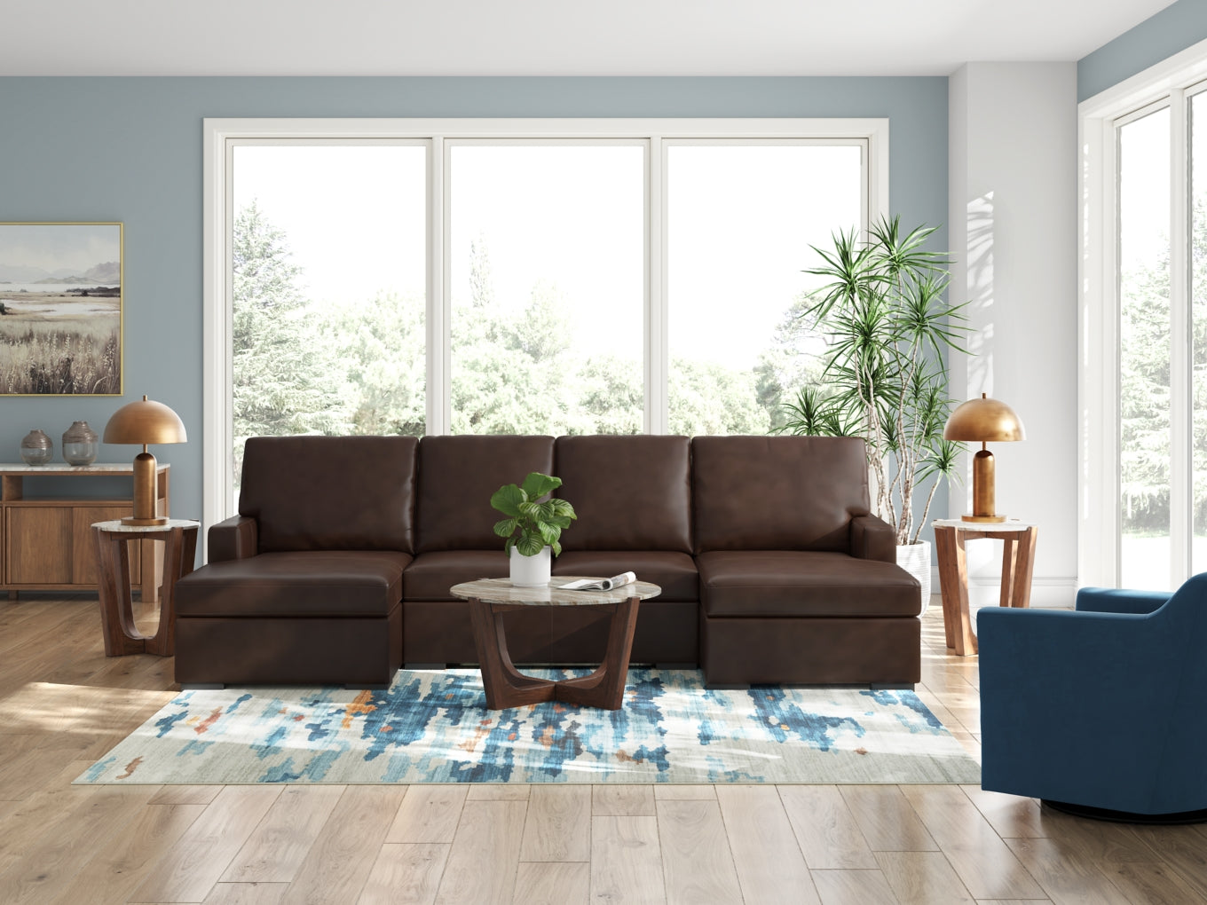 Modern Day 3-Piece Sectional with Chaise