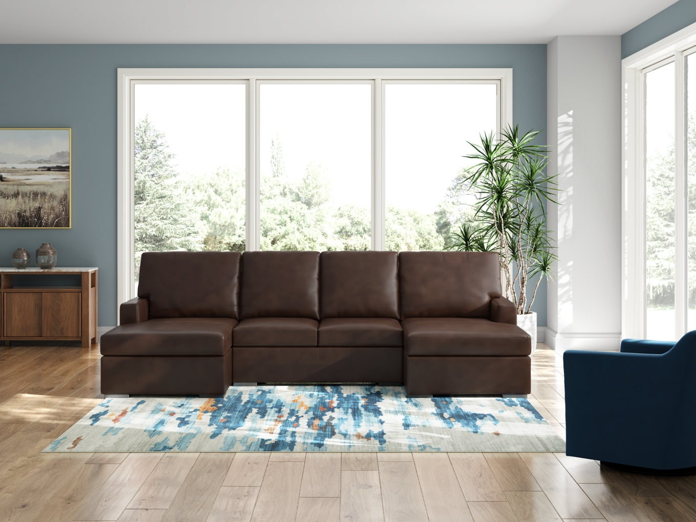 Modern Day 3-Piece Sectional with Chaise