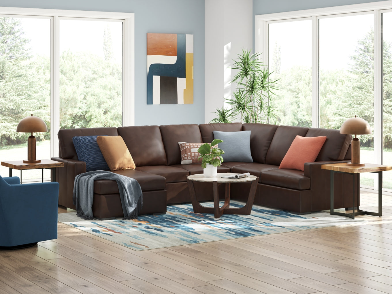 Modern Day 3-Piece Sectional with Chaise