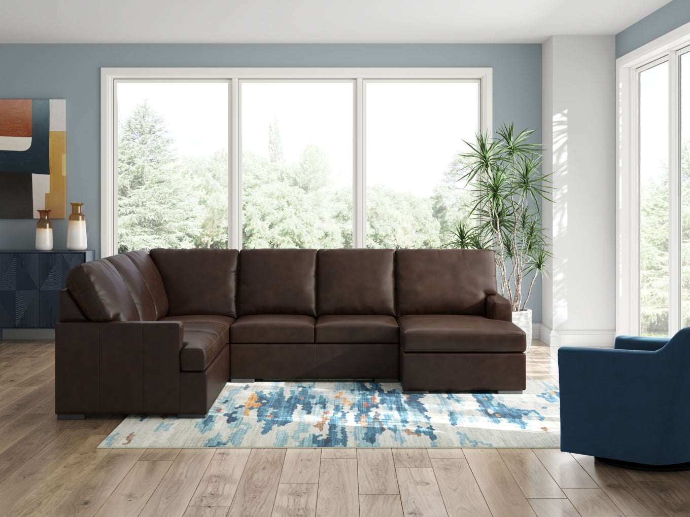 Modern Day 3-Piece Sectional with Chaise
